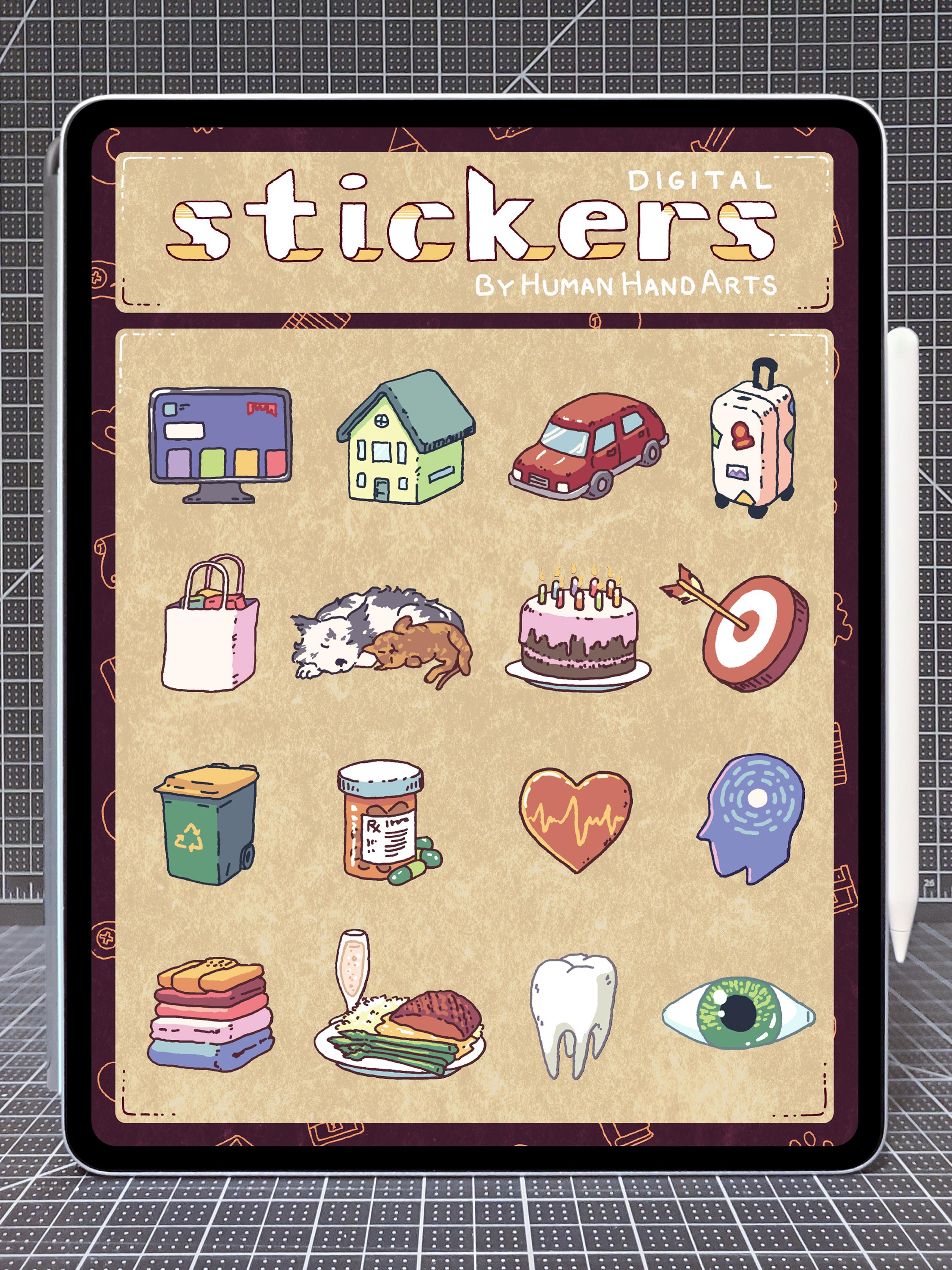 Digital Stickers: Icons Vol. 2