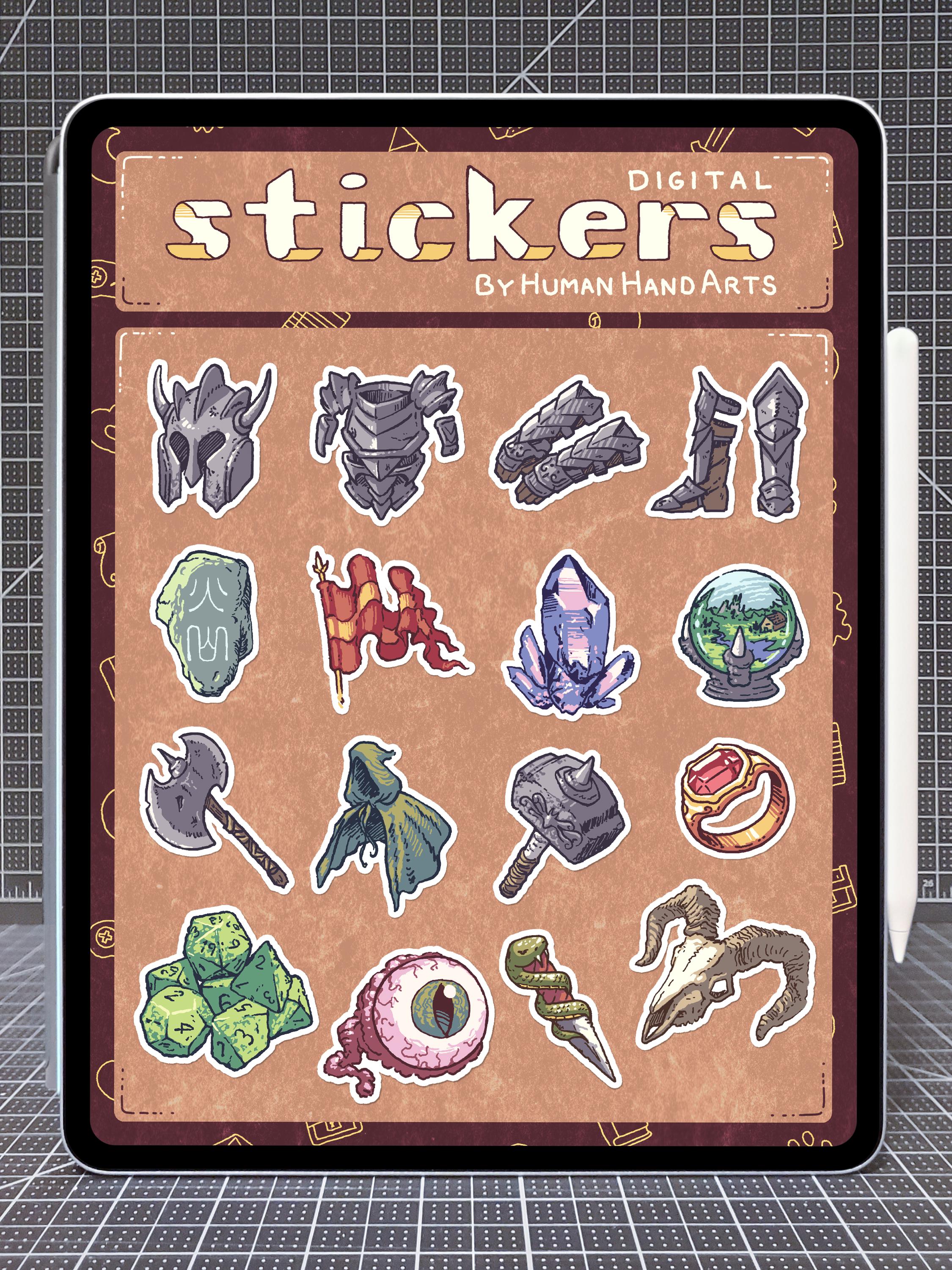 Digital Stickers: Tabletop RPG