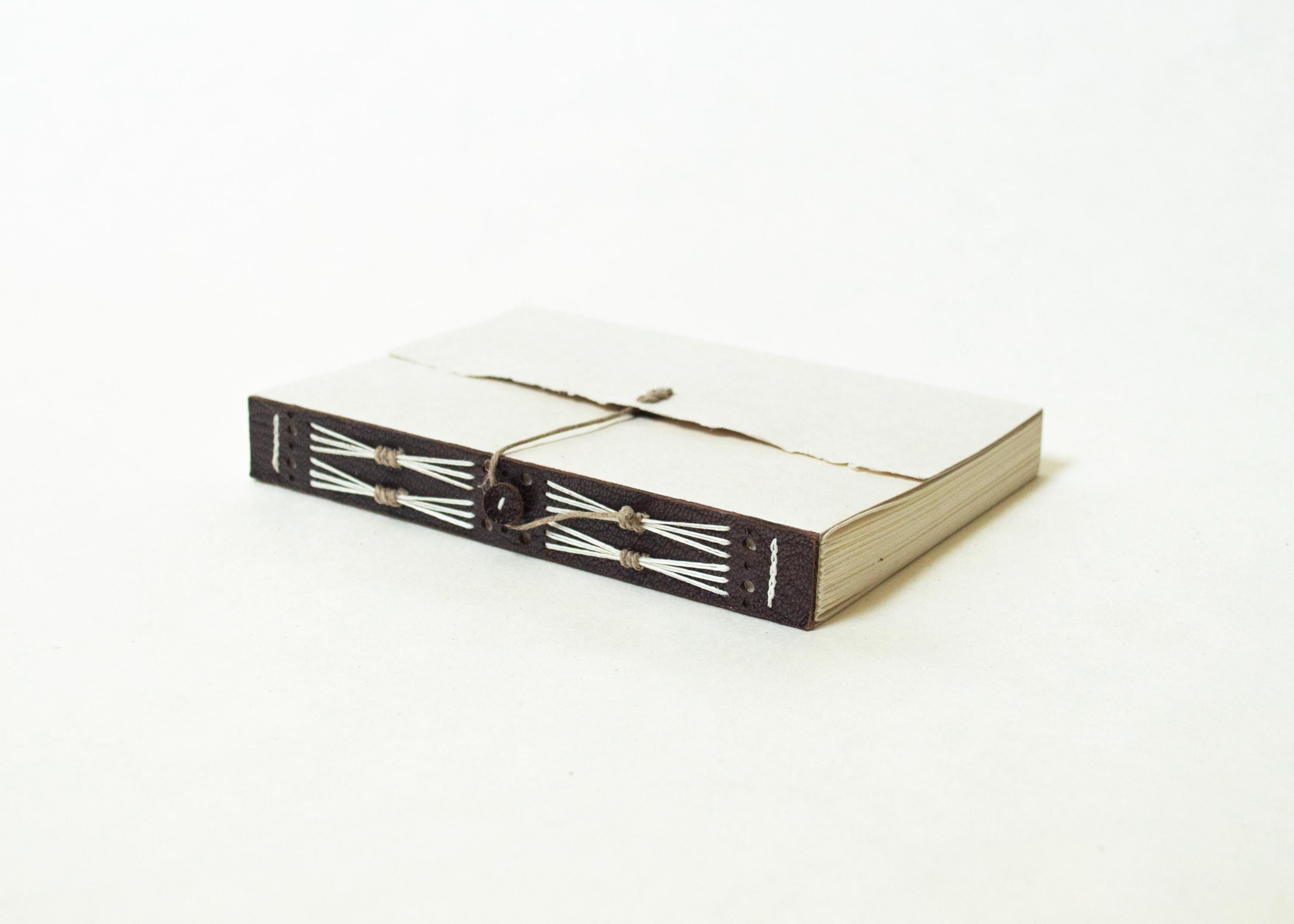 Blank Notebook - Dark Leather Spine