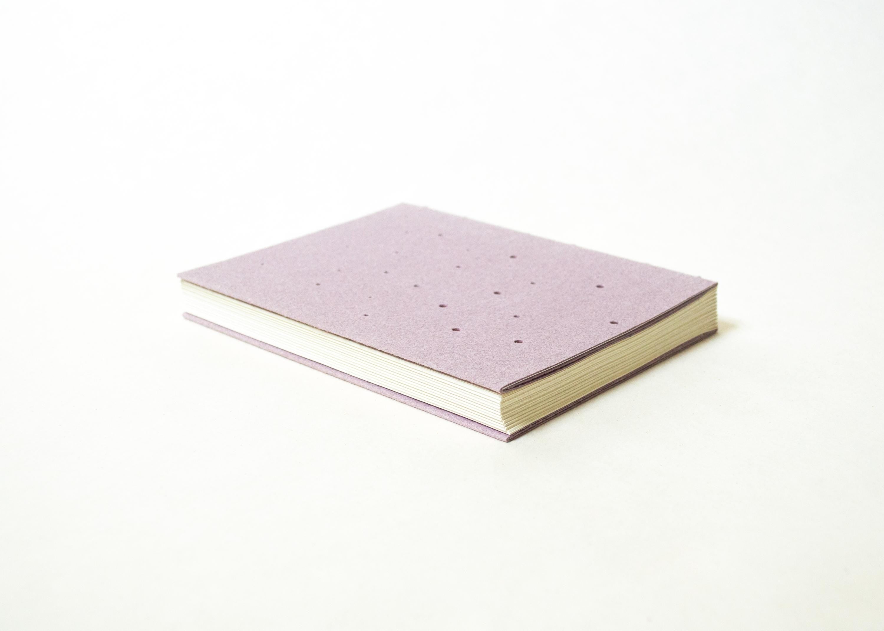 Handmade Blank Notebook - Punched Copper