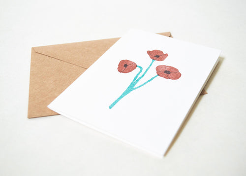Blank Cards - Poppies & Eucalyptus