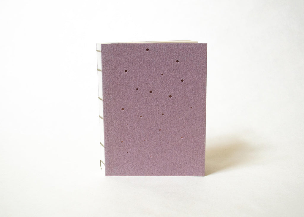 Handmade Blank Notebook - Punched Copper