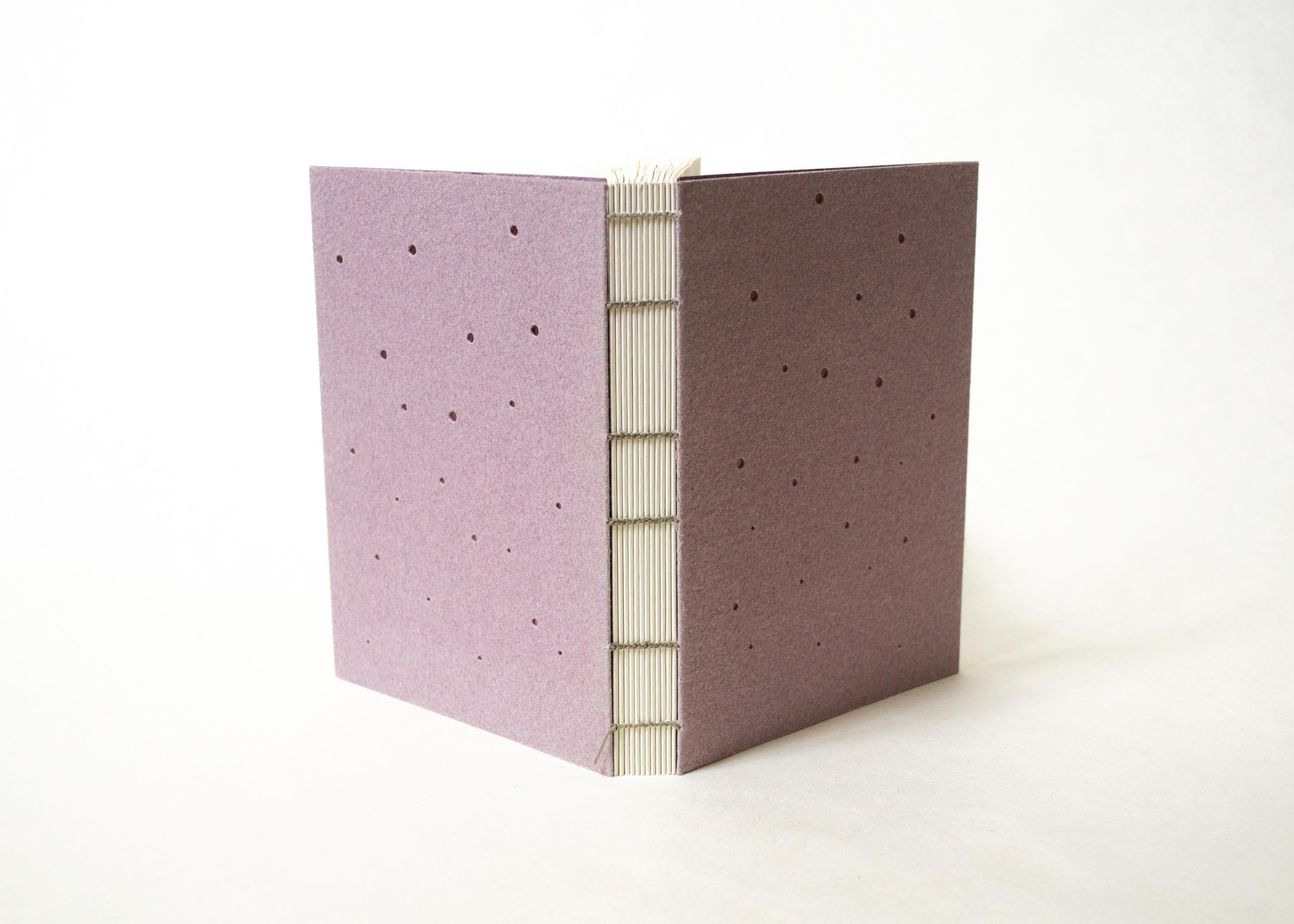 Handmade Blank Notebook - Punched Copper