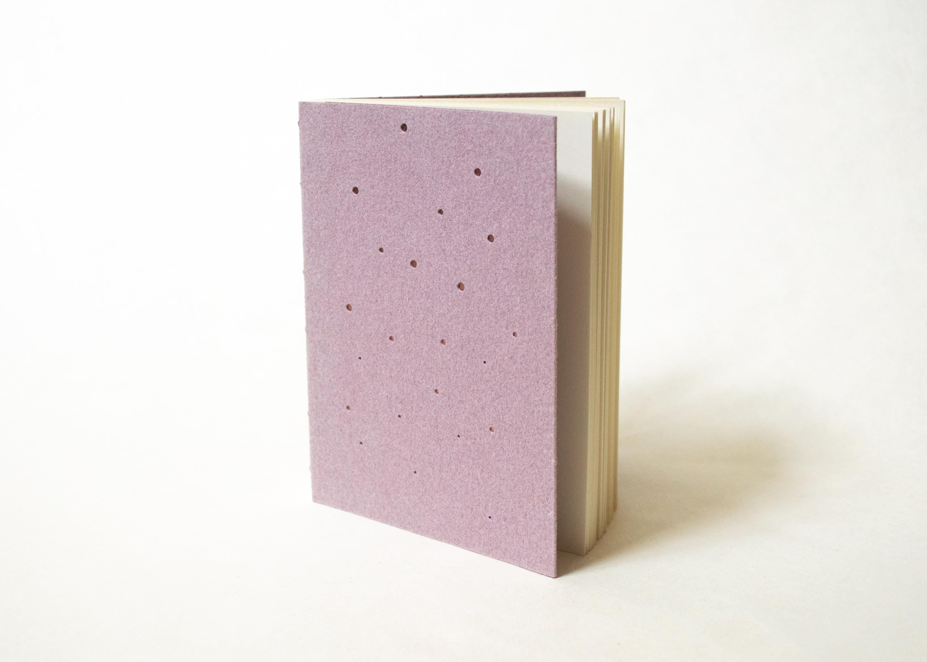 Handmade Blank Notebook - Punched Copper