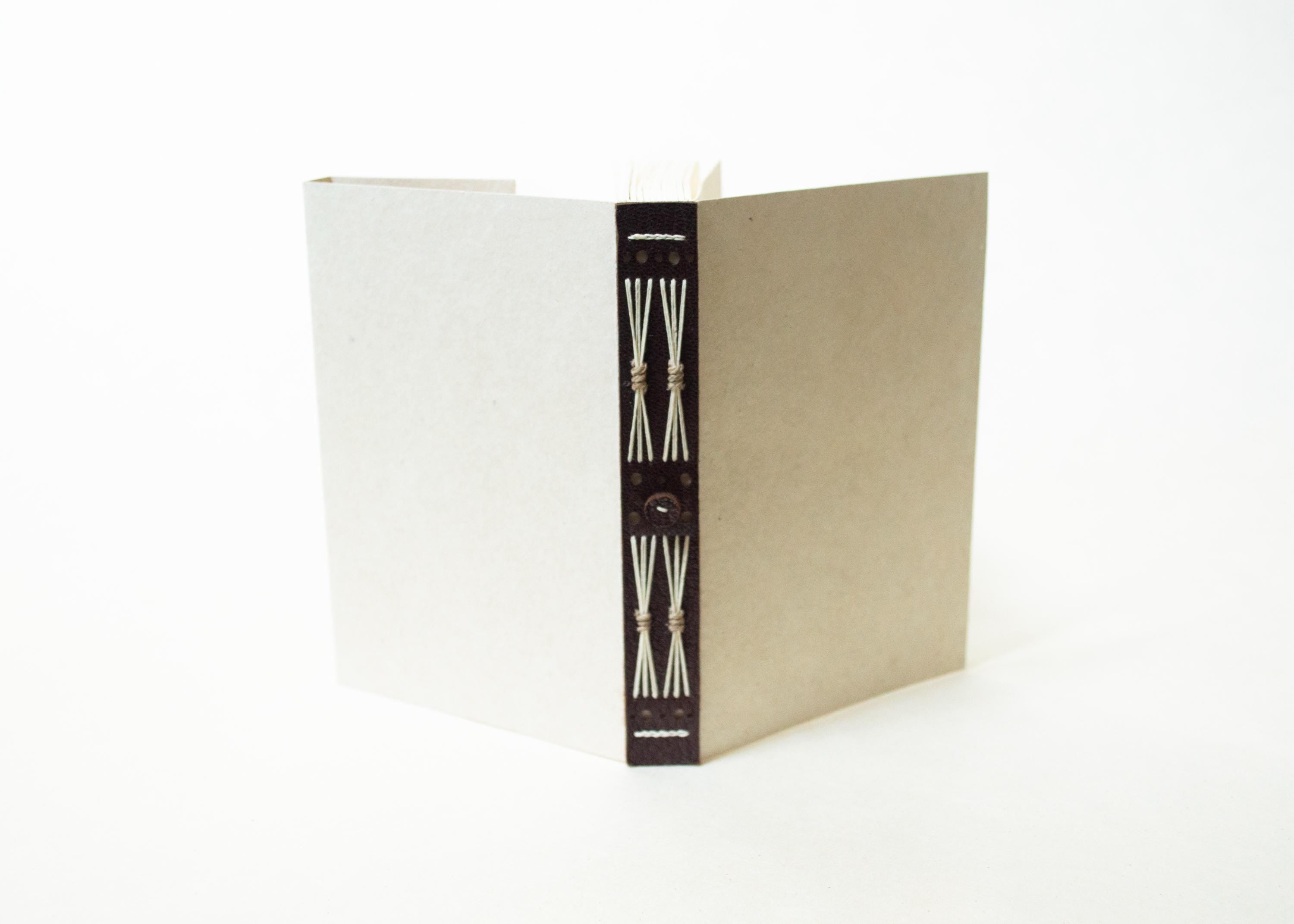 Blank Notebook - Dark Leather Spine