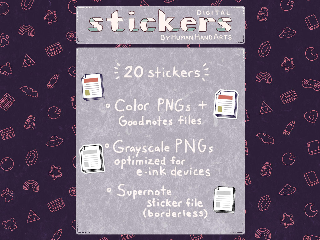 Digital Stickers: Icons Vol. 1