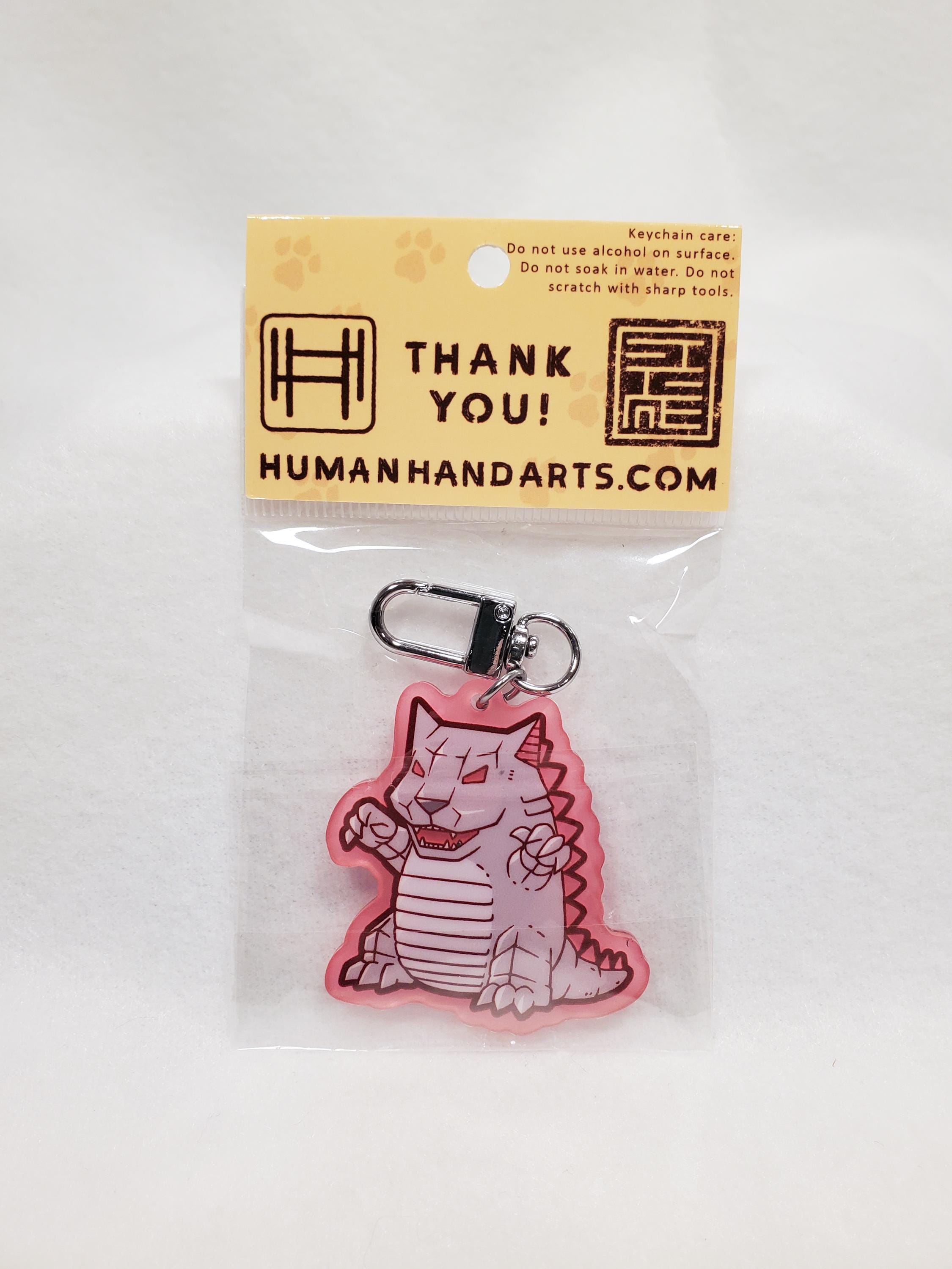Glow-in-the-Dark Keychains: Nekojira & Mecha-Nekojira