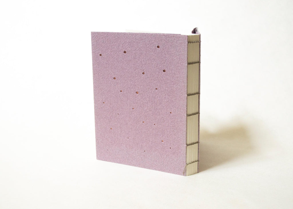 Handmade Blank Notebook - Punched Copper