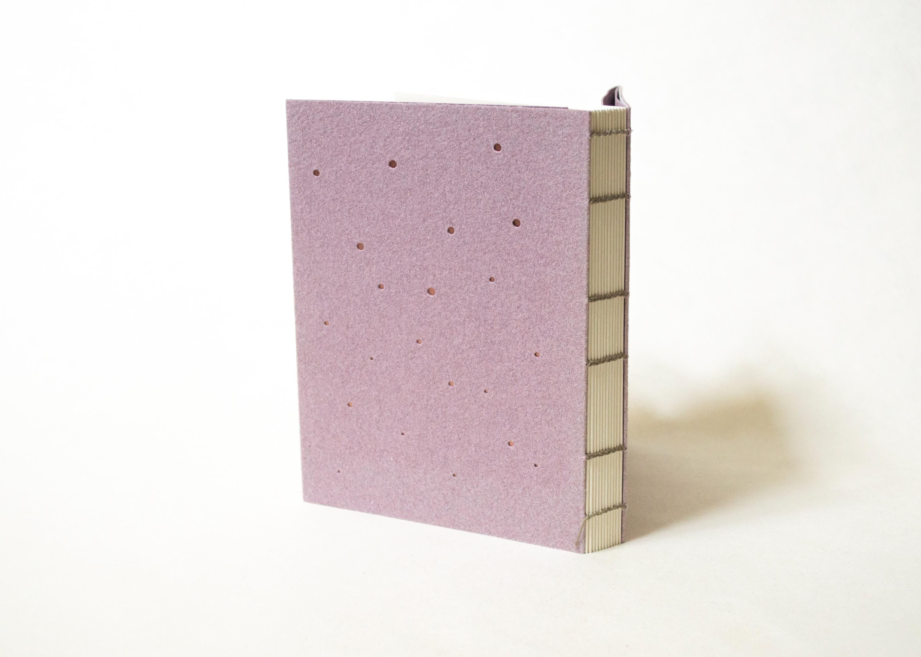 Handmade Blank Notebook - Punched Copper